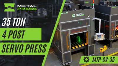 35 ton 4 post servo press