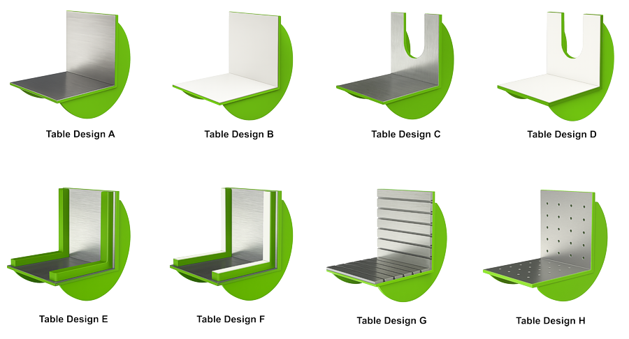MetalPress Die Mold Coil Upender - Table Designs Horizontal - LR