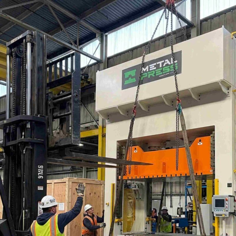 MetalPress Straight Sided Servo Press Rigging 02