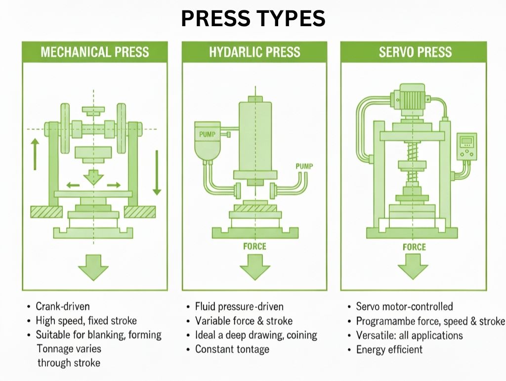 Different types of press