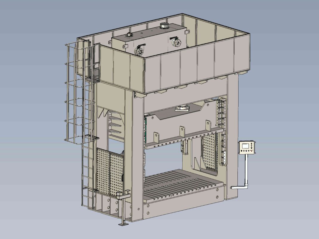 MetalPress - Straight Sided Servo Press - 3D Design