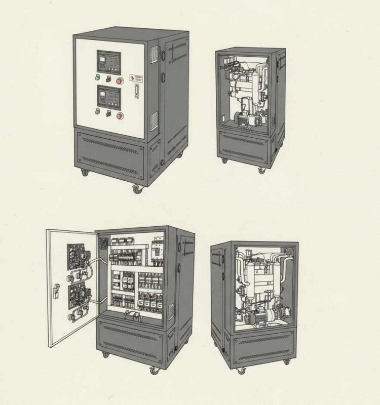 MetalPress - hot oil temperature control unit - THC-D - 00