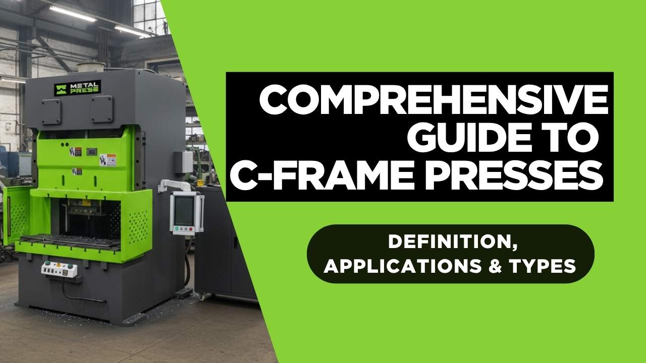 A Comprehensive Guide To C-Frame Press Terminology Definition, Applications, Types, and How They Compare to Other Press Frames
