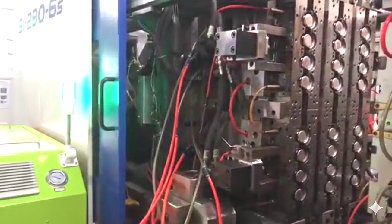 MetalPress Water Channel Cleaning Machine - Cleaning a Mold in a Machine