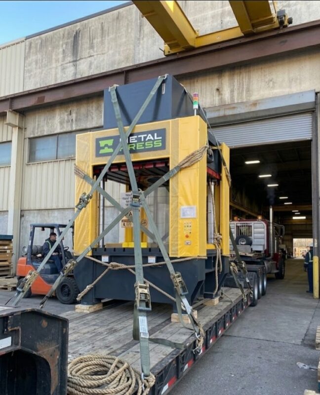 MetalPress Machinery - 4post hydraulic press - shiping and installation - 02