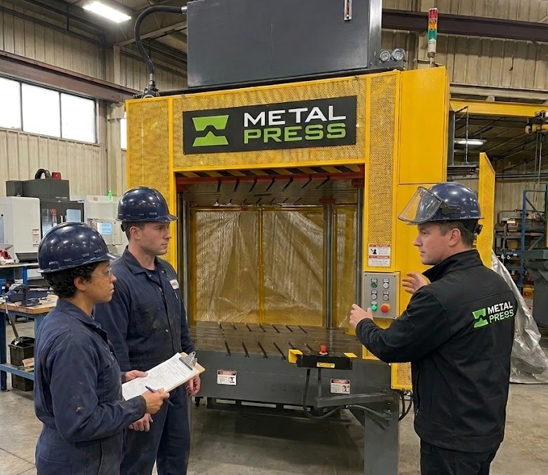 MetalPress Machinery - 4post hydraulic press - shiping and installation - 03