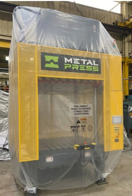 MetalPress Machinery - 4post hydraulic press - test and commissioning - 02