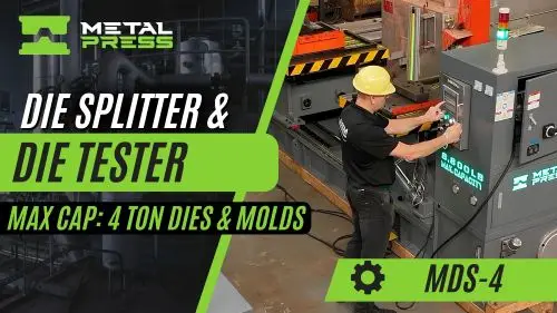 Die splitter and Die tester 4 ton - metalpress machinery